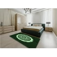 thumbnail image 4 of Ahgly Company Indoor Rectangle Patterned Night Black Area Rugs, 2' x 5', 4 of 6