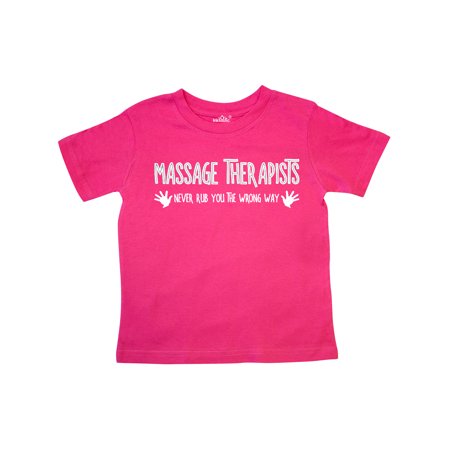 

Inktastic Massage Therapists Hands Rub White Text Gift Toddler Boy or Toddler Girl T-Shirt