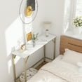 thumbnail image 5 of Aoile Narrow Console Table, Sofa Table with Outlets, Behind Couch Table for Living Room, Hallway Table for Entryway (Gold), 5 of 8