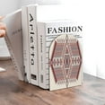thumbnail image 6 of Easygdp Fashion Tatreez2 2 Pcs Bookend Large Capacity Office Book Ends for Home Office Library School Study Decoration, 6 of 8