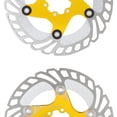 thumbnail image 2 of Rotores de Disco de Freno 180 mm Disco de Freno de Bicicleta de Acero Inoxidable Rotores de 6 Pernos para Bicicleta de Carretera Bicicleta de Monta?a BMX MTB(Gold) Artículos Deportivos Octpeak No, 2 of 5