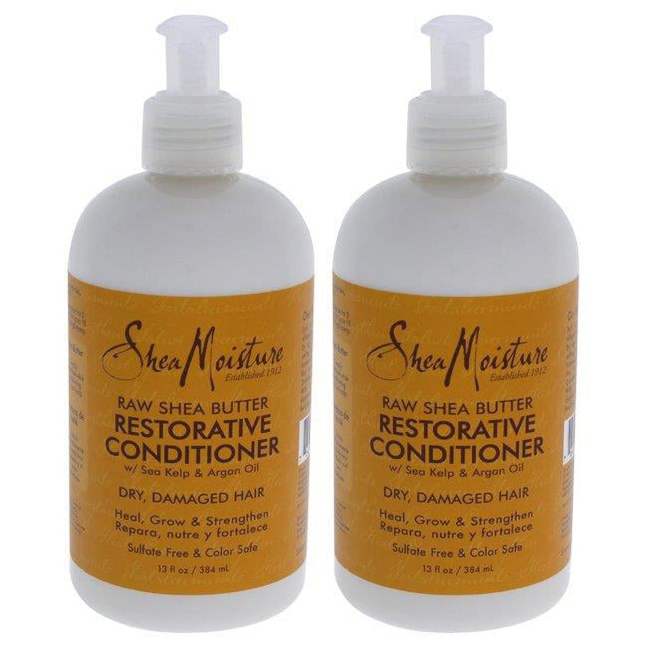 Raw Shea Butter Restorative Conditioner by Shea Moisture for Unisex - 13 oz Conditioner - Pack of 2