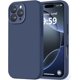 thumbnail image 1 of Funda de Silicona Premium, Forro de Microfibra Suave, para iPhone 16 Pro de 6.3 Pulgadas, Azul Marino, 1 of 7