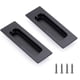 thumbnail image 1 of Manijas para gabinetes de acero inoxidable Manijas para muebles ocultas Manijas para cajones Manijas para puertas corredizas vintage Manijas empotradas ovaladas con tornillos para gabinetes/, 1 of 5