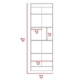 thumbnail image 5 of Home Square 2 Piece Wood Multi Storage Two-Door Pantry Cabinet Set in Black, 5 of 11