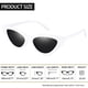 thumbnail image 4 of Gafas de Sol Joopin Estilo Cat Eye Pequeñas y Puntiagudas Polarizadas UV400 Blancas, 4 of 6