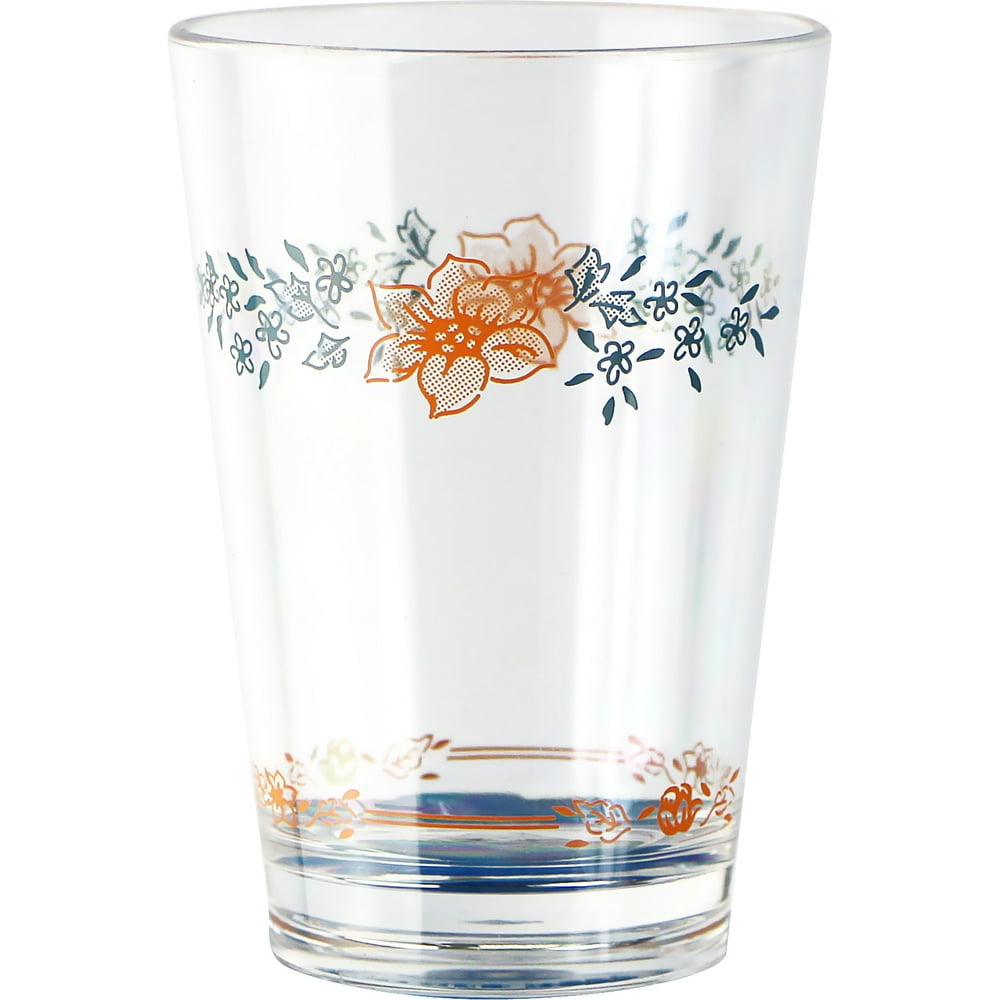 Corelle Coordinates Apricot Grove 8oz Acrylic Juice Glass Glass set