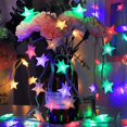 thumbnail image 2 of Blanco cálido 3m1.5/3m Navidad decoración de Navidad estrella Led guirnalda cobre cadena luces de hadas para, 2 of 4