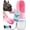 Pink, variant on Leak-Proof Portable Dog Water Bottle for Travel - 19 oz, with Pink Bowl - Food Grade Plastic - Dog Bowls - Puppy Essentials - Pet Water Bottle for Trail Hiking, Park Visit & Beach Days