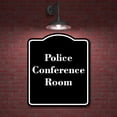 thumbnail image 2 of Police Conference Room BLACK Aluminum Composite Sign 15''x18'', 2 of 9