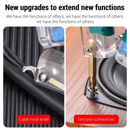 Tuvilo Electrical Pliers, Folding Stylus Screwdriver Wire Stripper, 8 In 1 Wire Stripper Twister For Cutting And Pulling Wires, Cable Scissors,Voltage Tester Pliers(2 Pointed)