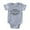 Heather Grey, variant on CafePress - Polite Fiction_Bl - Cute Infant Baby Football Bodysuit