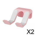 thumbnail image 1 of 2 Soportes Para Mandos De Juegos De Pared, Fáciles De Instalar, Resistentes, Con Gancho Para Auriculares, Color Rosa, 1 of 8