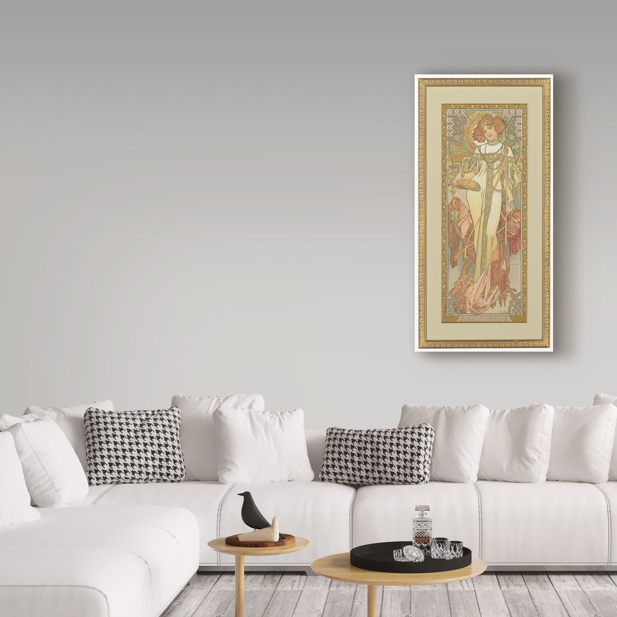 Trademark Fine Art 'Four Seasons: Autumn, 1900' Canvas Art by Alphonse Marie Mucha