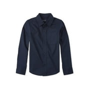 The Children's Place Boys 4-16 Printed Long Sleeve Button Down