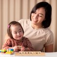 thumbnail image 3 of KAKOWELY 10 Pcs Wooden Letters Holder Trays Mahjong Racks Letter Game Support Brackets Letter Tile Racks Game Pieces,7.48X"X0.79"X0.75", 3 of 4
