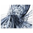 thumbnail image 2 of Fractal Rayures Connectées Noir et Blanc - Impression sur Toile, 2 of 3