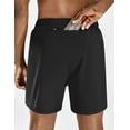thumbnail image 5 of BALEAF Men's 5 inches Running Athletic Shorts with Zipper Pocket Black Size XL, 5 of 7
