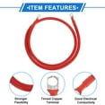 thumbnail image 4 of Unique Bargains 1 Pc Battery Inverter Cable 2 AWG Gauge 4FT 3/8" Lug 5/16" Lug Battery Cable Universal for Car Vehicle Boat RV Solar Tinned Copper Red, 4 of 7
