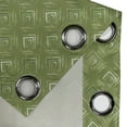 thumbnail image 4 of Ambesonne Olive Green Grommet Curtain, Rhombus Squares, 50" x 84", Olive Green Coconut, 4 of 6