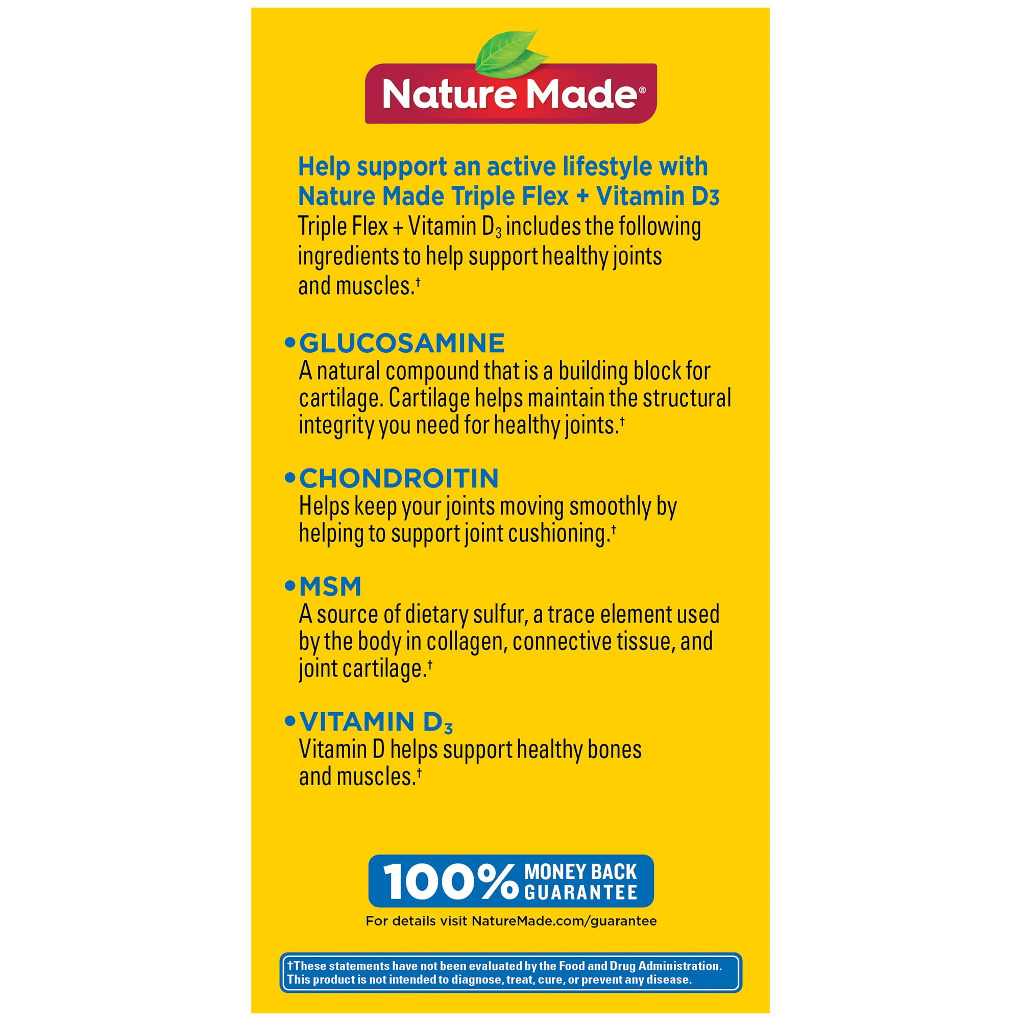 Nature Made Tripleflex Triple Strength Caplets With Vitamin