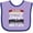 Lavender and Purple, variant on Inktastic Piano Student Gift Boys or Girls Baby Bib
