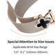 thumbnail image 4 of For Huami Amazfit GTR Mini Milanese Band Stainless Steel Watch Strap Clover Decor, Size: S - Black B, 4 of 5
