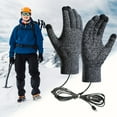 thumbnail image 3 of TELOLY 1Pair Hand Warmers Heated Gloves Knitted Style Heated Gloves for Men Sporty Look Heated Gloves Multicolor, 3 of 5