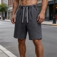 thumbnail image 2 of KeShDi Plus Size Jeans Shorts Mens Shorts Gym Shorts Summer Denim Shorts Men's Summer Style Loose Straight Tube Gray 3X, 2 of 7
