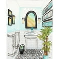 thumbnail image 3 of Medley, Elizabeth 15x18 Black Modern Framed Museum Art Print Titled - Boho Bath II, 3 of 5