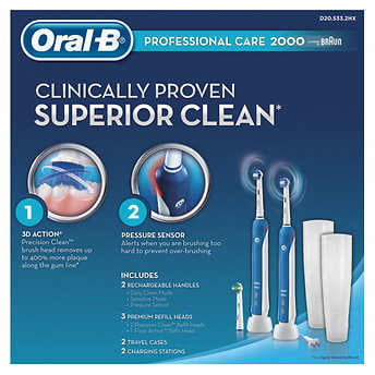 Oral-B Care 2000 Dual Rechargeable Toothbrush -