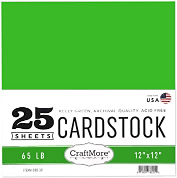 Cream 12 by 12 Inches CraftMore Card Stock Paper Value Pack 25 Sheets 