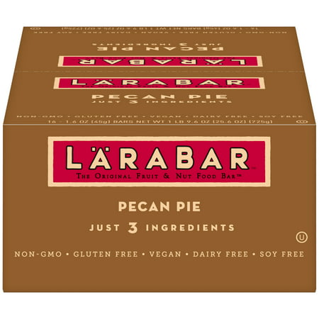 Larabar Gluten Free Bar, Pecan Pie, 1.6 oz Bars (16