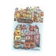 thumbnail image 5 of 15 hojas de pegatinas decorativas retro, papel de collage con detalles 3D de una casa extraña Estilo D, 5 of 9