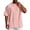 Pink, variant on Mens Oversized T-Shirts Solid Color Crew Neck Short Sleeve Soft Tshirts Basic Everyday Casual Tee Shirt