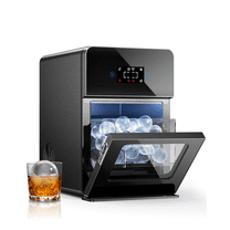 Ecozy Chillio Clear Ice Ball Maker, Automatic Water Supply, 4 Pcs in 40 Mins, 144 Pcs/24H, Shpere Ice Maker for Whiskey & Bourbon