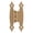 Champagne Bronze, variant on Amerock 3/8in (10mm) Offset Non-Self Closing Face Mount Champagne Bronze Cabinet Hinge - 1 Pair