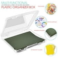 thumbnail image 6 of Sorbus Narrow Clear Hanging File Organizer Bin, Stackable Plastic Document Storage Holder, 6 pack, 6 of 7