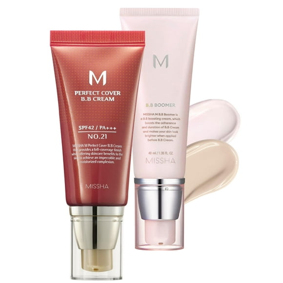 Kit de crema BB MISSHA M Perfect Cover n.º 21, color beige claro, 50 ml