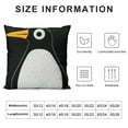 thumbnail image 6 of Acheng Cute Penguin Print Throw Pillow Covers Versatile Sofa Pillow Covers,Couch, Sofa, Home Decor  2pcs White, 6 of 6