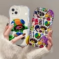 thumbnail image 2 of Funda 3D Wave B-Brawls-Stars para iPhone 16 15 14 13 12 11 Pro Max Mini X XR XSMAX 8 7 6S Plus funda de silicona suave, 2 of 5