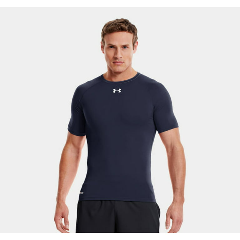 namens hoek Verduisteren Under Armour 1236224 Men's Navy Heatgear Sonic Compression Short Sleeve  Shirt - Walmart.com