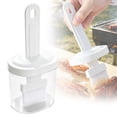 thumbnail image 2 of Silicone Oil Brush with Bottle, Heat Resistant Basting Brush Container for Cooking, Baking, Grilling and BBQ,White Kitchen Gadgets,1 Pack, 2 of 8