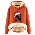 thumbnail image 1 of WILLBEST Sudadera de Mujer con Capucha Estampada con Letras Navideñas, de Lana, Cálida para El Invierno Mediana, 1 of 4