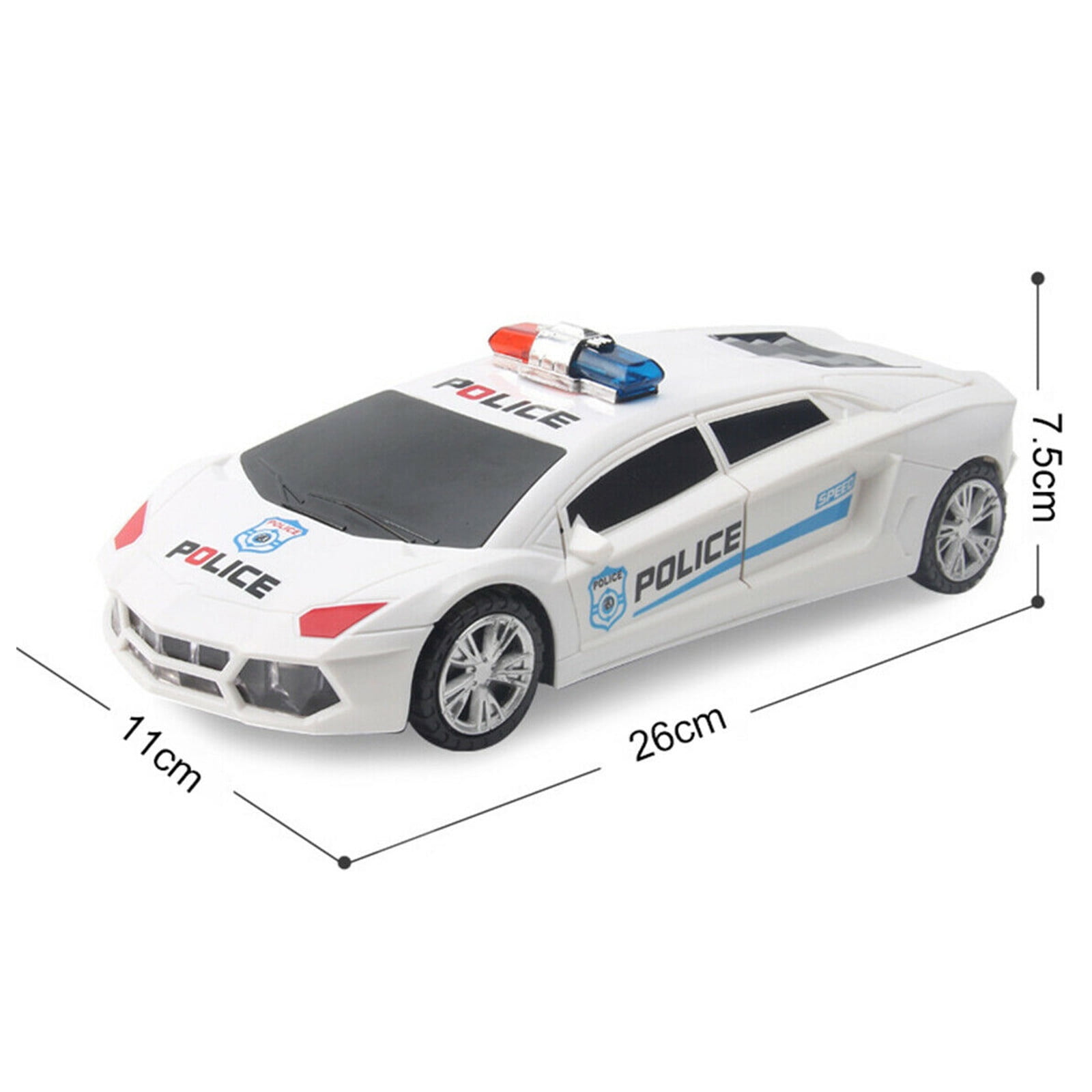 Cars Trucks Vans Toys For Kids Alloy Police Led Light Car Boys Cool Toy Push Back Open Door Cars Com