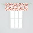thumbnail image 2 of Ambesonne Heart Window Valance, Watercolor Art Style Shapes, 54" X 18", Burnt Orange and Pink, 2 of 3