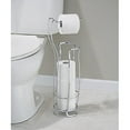 thumbnail image 4 of Interdesign 55662 8" X 6.5" X 24.5" Chrome Toilet Paper Holder & Reserve, 4 of 4