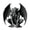 #2, variant on Crouching Winged Gargoyle Resin Figurine Set, Gothic Demon Statue 4 Styles for Halloween Party Home Decor, Spooky Dark Tabletop Ornament Gift