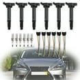 thumbnail image 2 of 6 Ignition Coils+Connectors+Spark Plug UF487 90919-02251 For Toyota Sienna 3.5L, 2 of 12