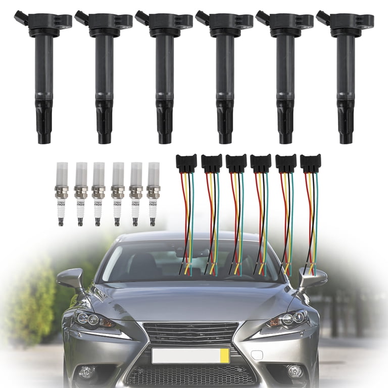 6-Pack Ignition Coil Pigtail Connector Repair Harness For Toyota & Lexus 3.5L/4.0L V6 – Direct Fit 4-Pin
